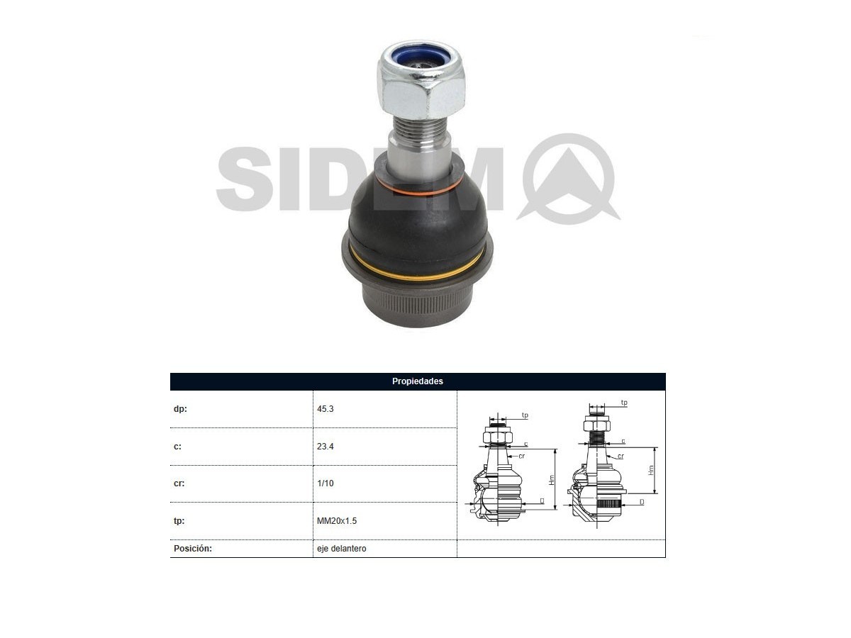 Rotula Mercedes Benz Sprinter 310D 312D 410D 412D 97-03 Der/Izq