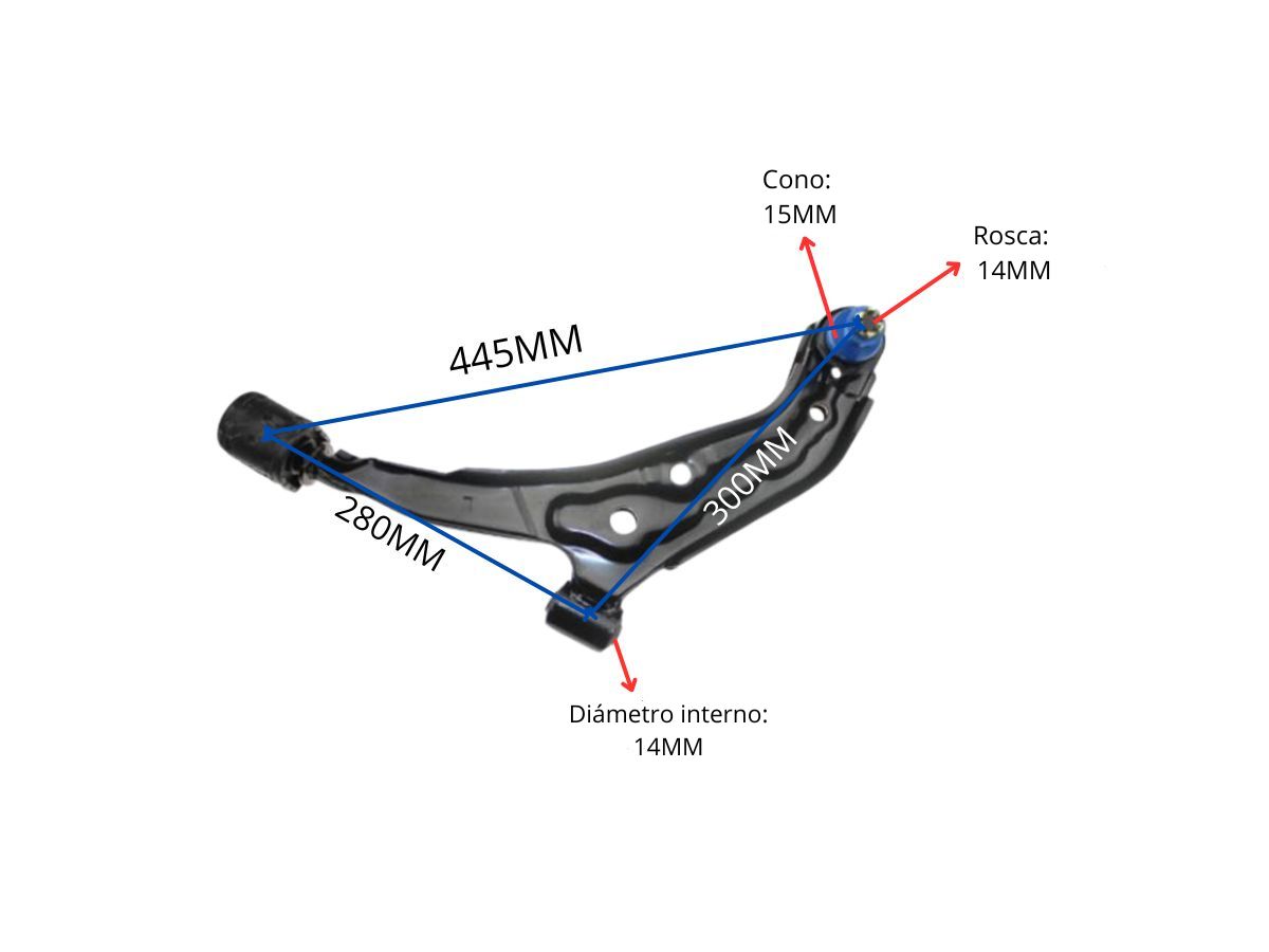 Parilla De Suspension Delantera Nissan Sentra B13 82-17 Izq