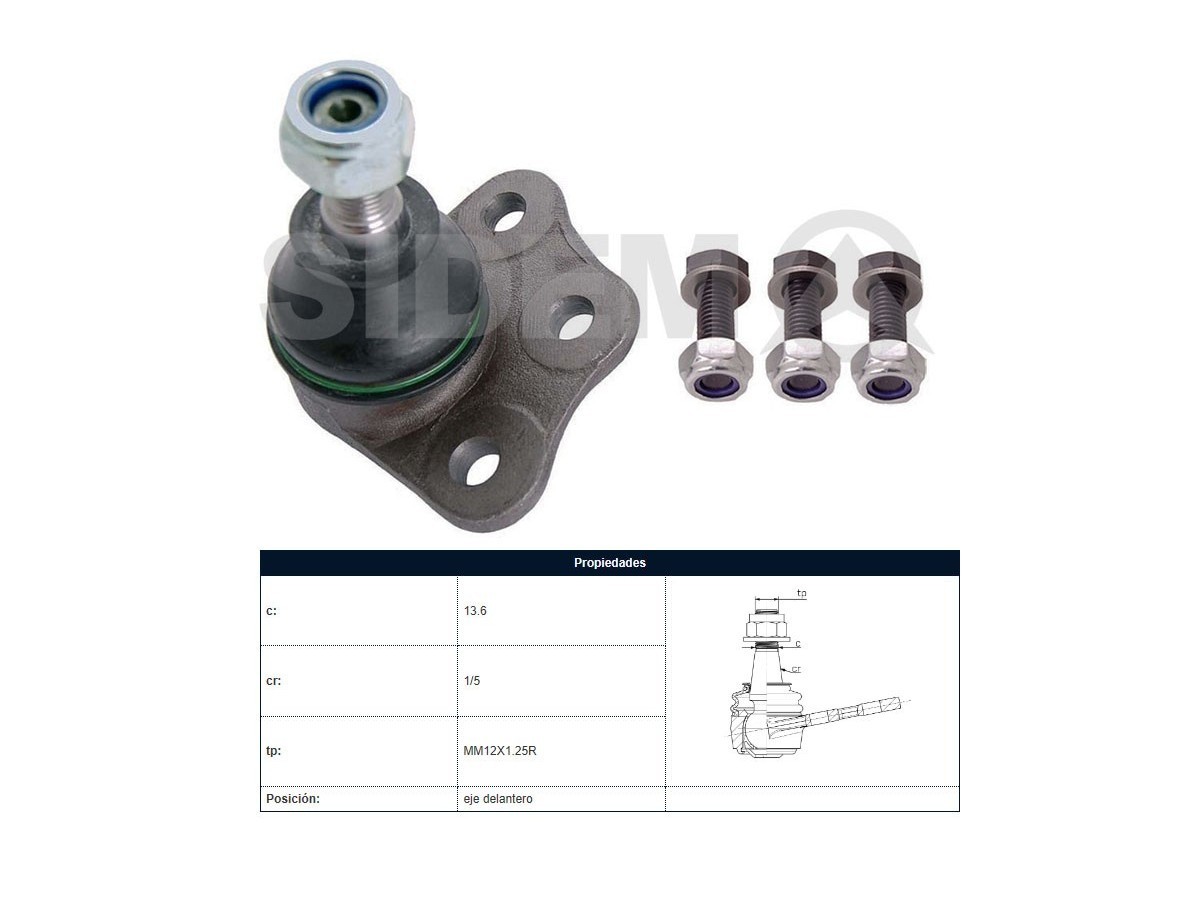 Rotula Fiat Palio/Mobi Esay Fire/Uno Way / Uno Evo Modelo Nuevo / Uno Attractive/Strada/Siena 97-25 Der/Izq