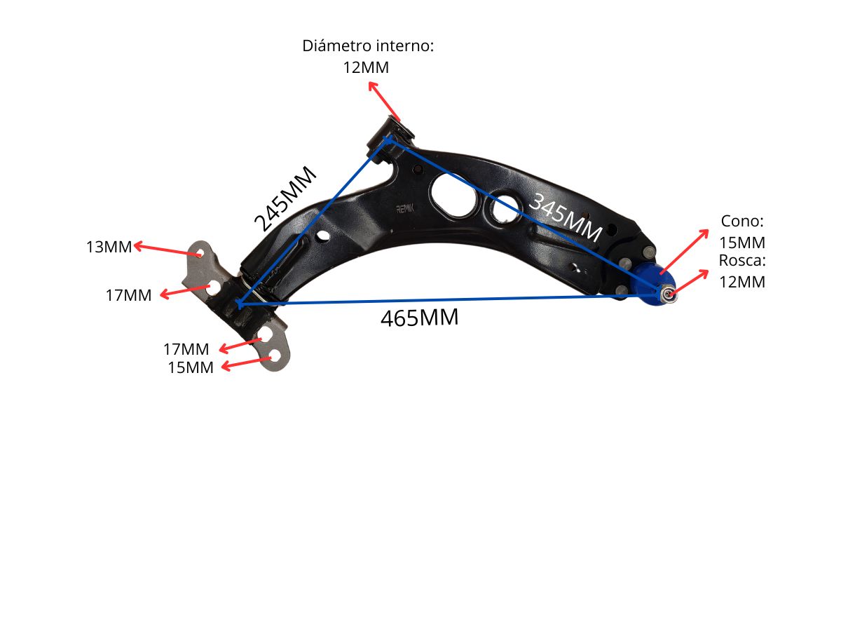 Parilla De Suspension Del Fiat Palio/Siena/Uno Way / Uno Evo Modelo Nuevo / Uno Attractive 04-25 Der
