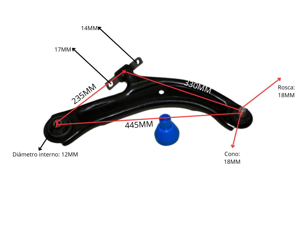 Parilla De Suspension Delantera Nissan Sentra B16 07-12 Der