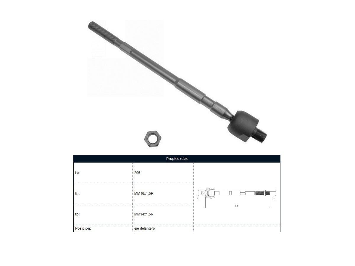 Mate Hyundai Accent/H1 Carroceria A1/H100  Hyundai Camion Porter 93-08 Der/Izq