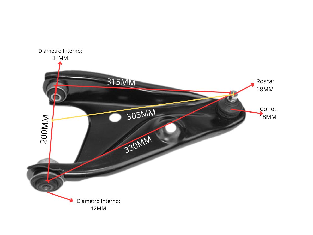 Parilla De Suspension Delantera Renault Sandero/Logan/Stepway 08-25 Der