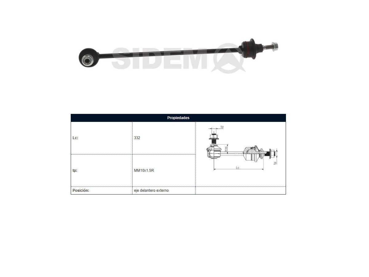Bieleta Citroen C15, Peug 205/309 83-25 Der/Izq