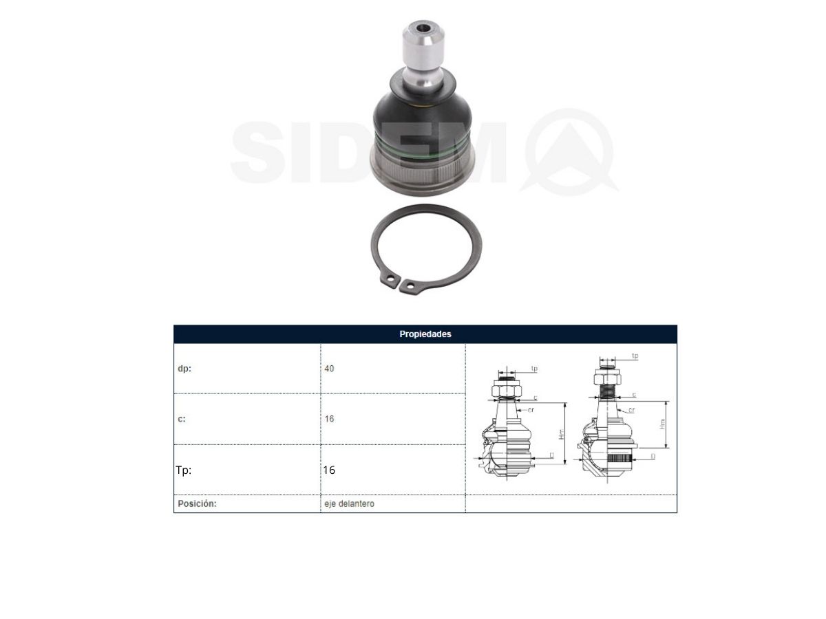 Rotula Delantera Hyundai I10, Kia Picanto 07-13 Der/Izq