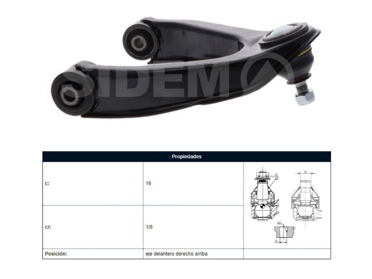 Parilla De Suspension Delantera Nissan D22 98-25 Der