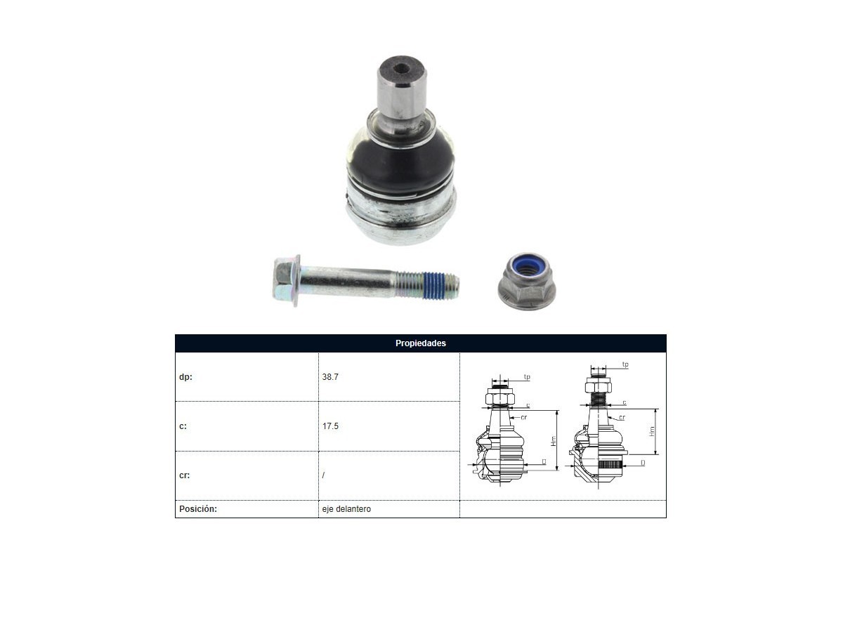 Rotula Ford Fiesta/Ka/Ecosport 10-25 Der/Izq