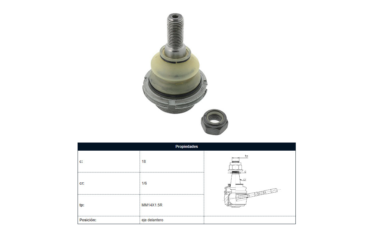 Rotula Del Peug 407 04-25 Der/Izq
