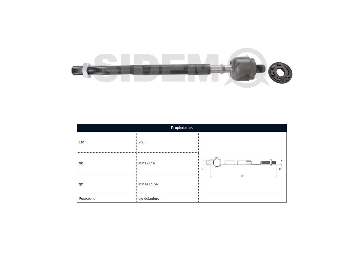 Mate Renault Kangoo 98-08 Der/Izq