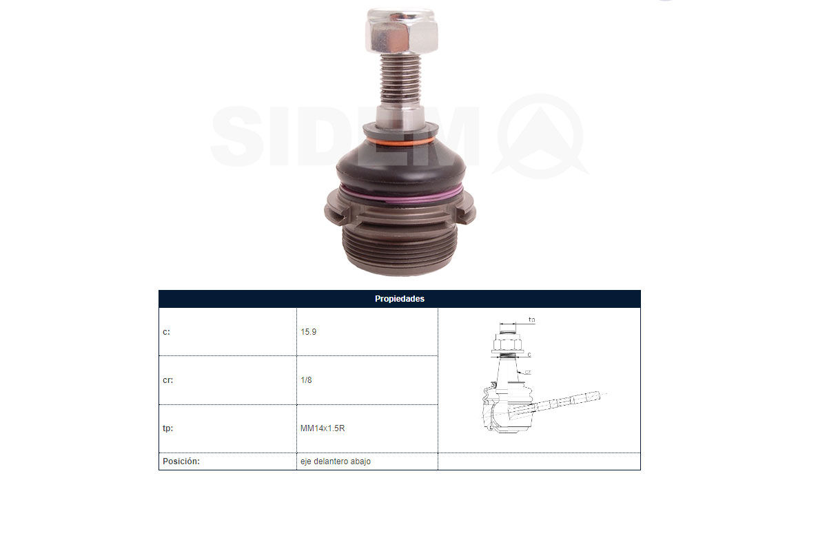 Rotula Del Peug 406/405 87-25 Der/Izq