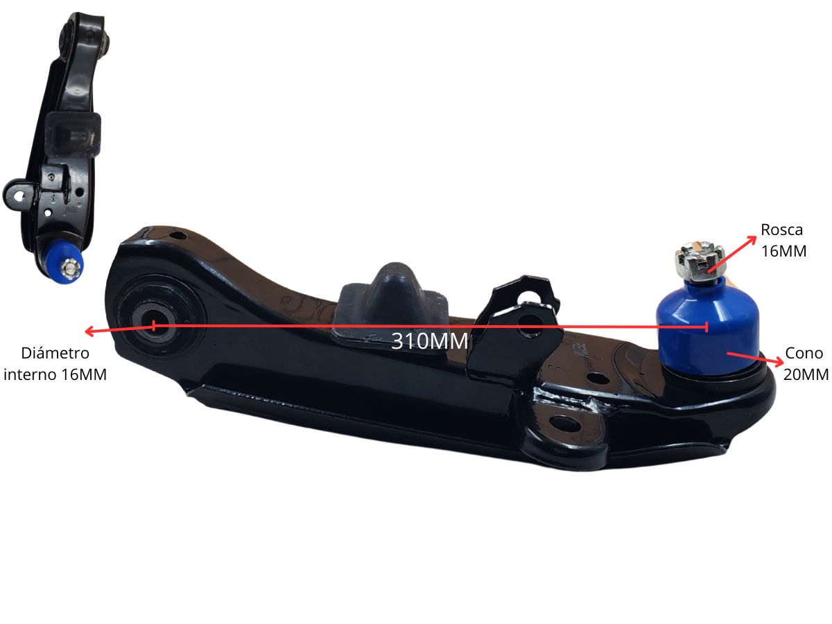 Parilla De Suspension Delantera Hyundai H100 93-08 Izq