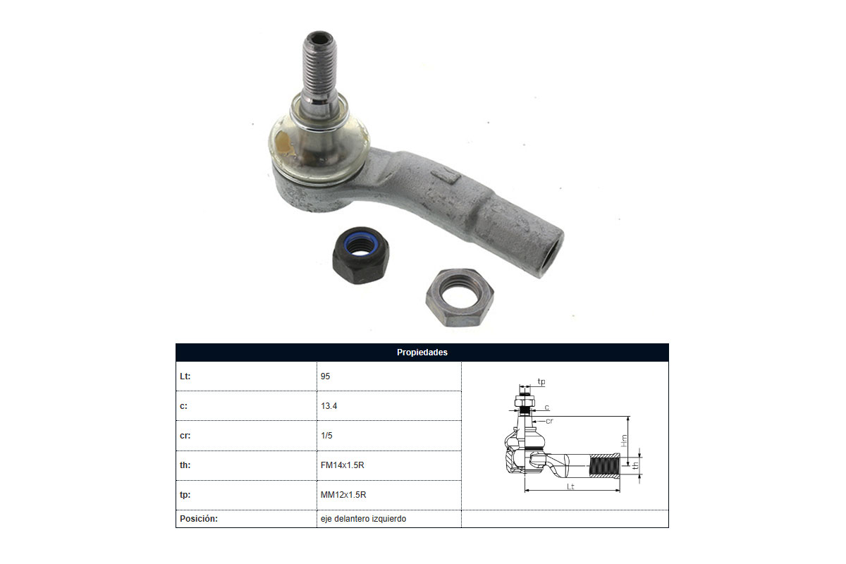 Puntero Volks Fox/Gol V/Saveiro/Saveiro Cross/Cross Fox/Suran/Gol Vi Vii/Polo 04-25 Izq