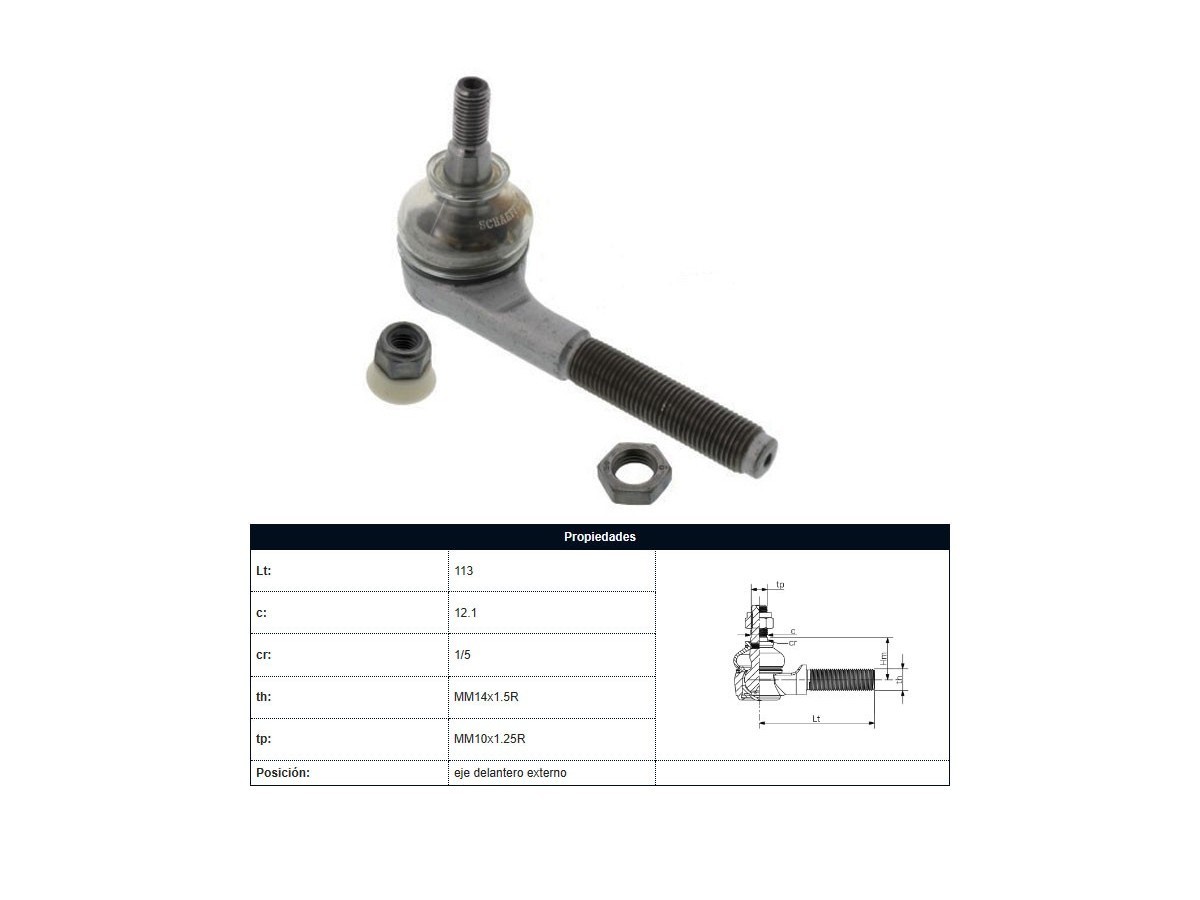 Puntero Citroen Ax/C4/Saxo, Peug 106/207/605/307/206 86-25 Izq