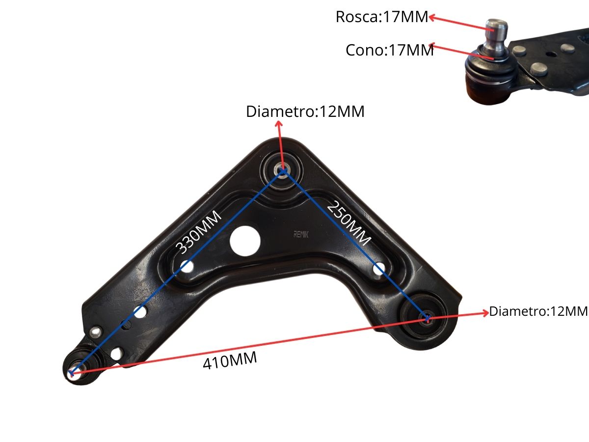 Parilla De Suspension Delantera Ford Ka 96-07 Izq
