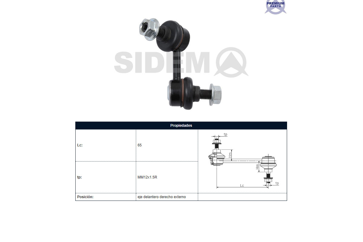 Bieleta Mitsubishi L200 07-14 Der