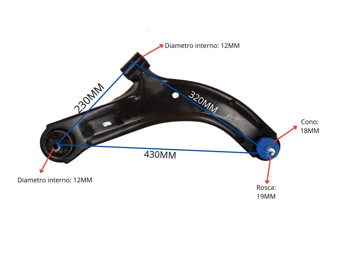 Parilla De Suspension Delantera Nissan Sentra B17/Tiida 08-25 Izq