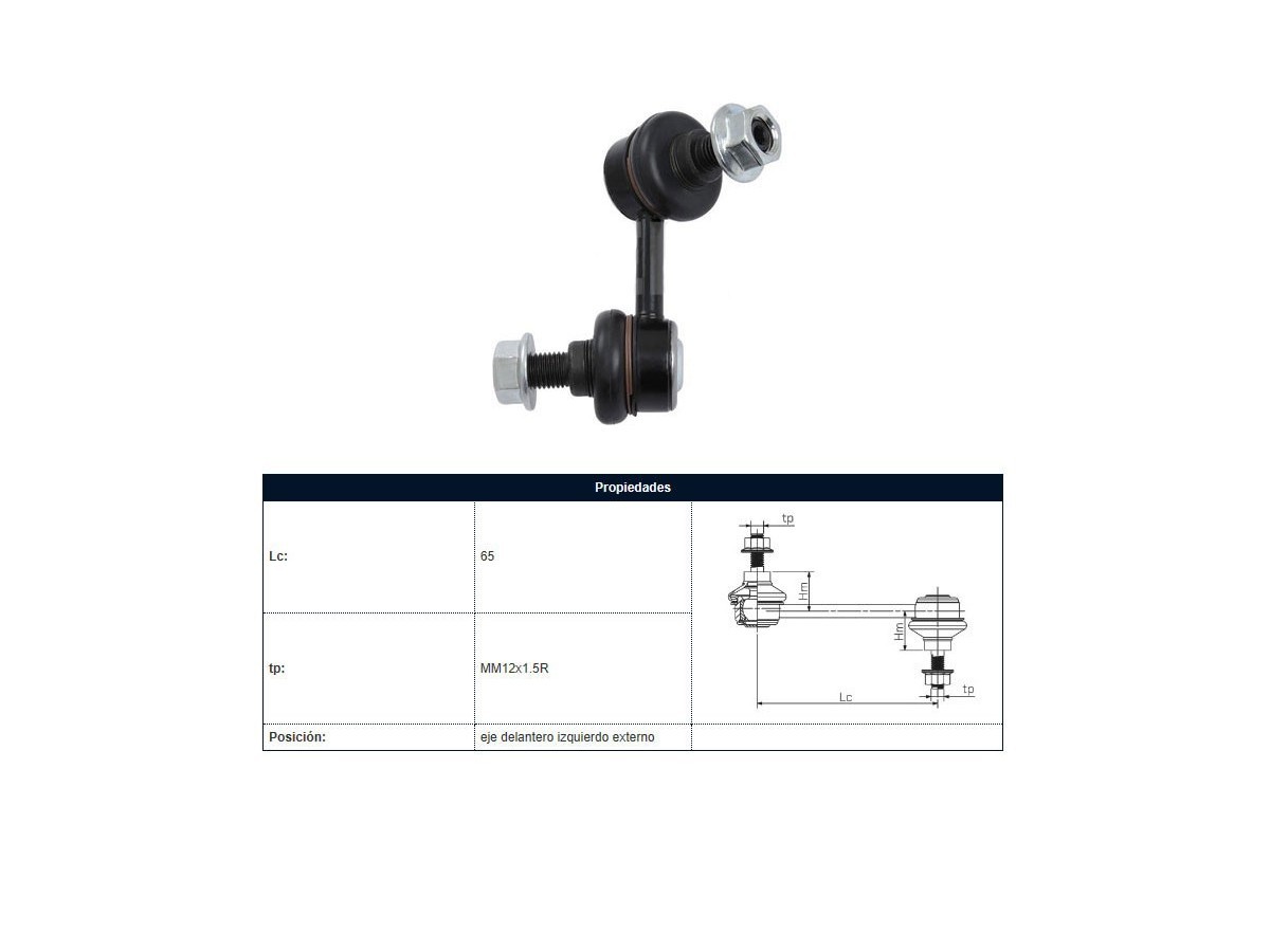 Bieleta Mitsubishi L200 07-14 Izq