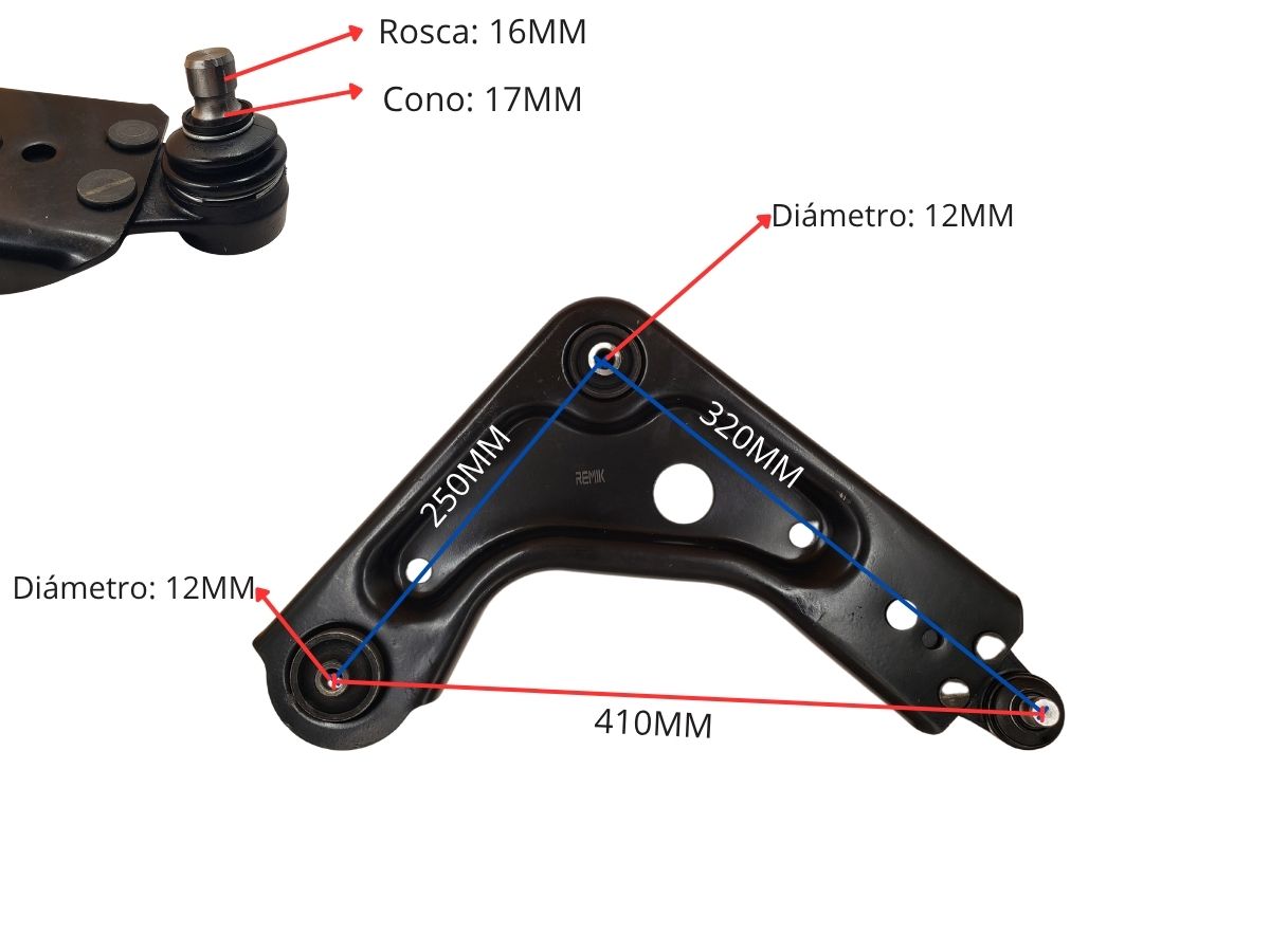 Parilla De Suspension Delantera Ford Ka 96-07 Der