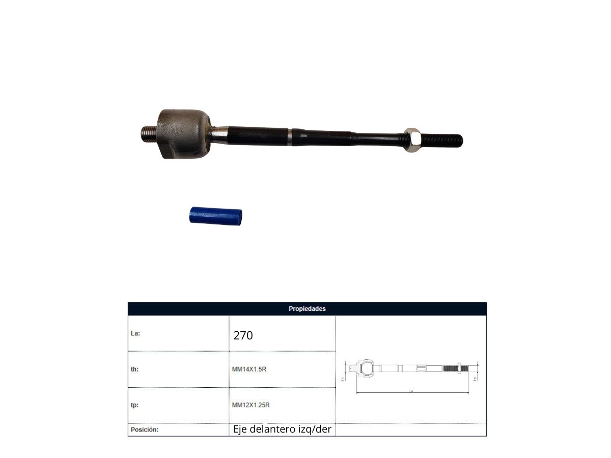 Mate Nissan Sentra B17/Sentra B16 07-25 Der/Izq