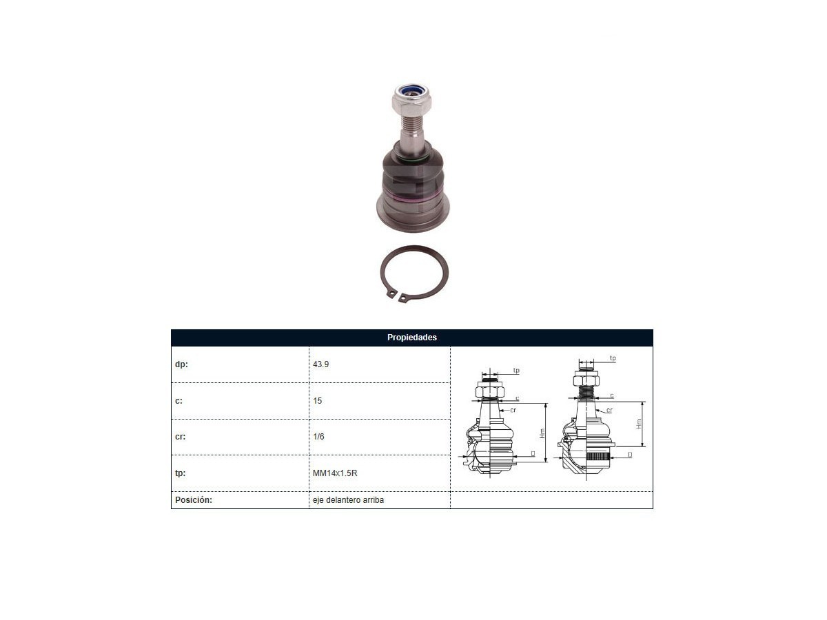 Rotula Del Toyota Hilux 04-25 Der/Izq