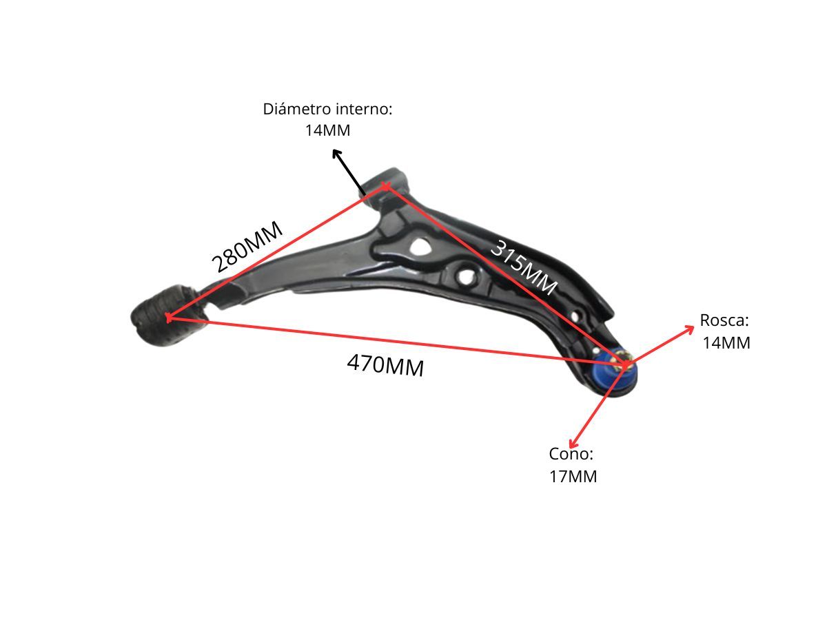 Parilla De Suspension Delantera Nissan Sentra B14 95-00 Der